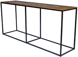 Black Oakland Conversation Table | Wood Top