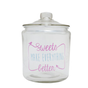 Glass Candy Jar Large