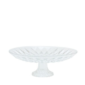 Glass Patterned Cake Stand