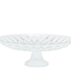 Glass Patterned Cake Stand