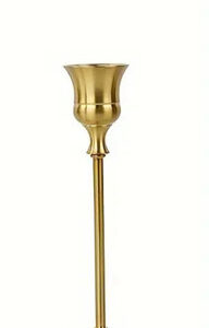 Gold Dinner Candle Holder Small