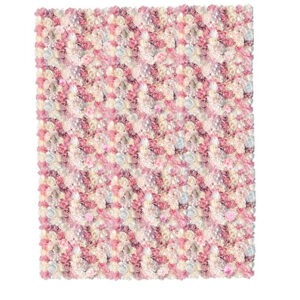 Pink Artificial Flower Wall 1800mm x 2000mm