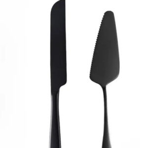 Black Cake Knife and Lifter Set