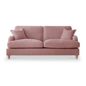 Blush Pink 3 Seater Sofa | Velvet