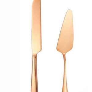 Rose Gold Cake Knife and Lifter Set
