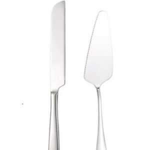 Silver Cake Knife and Lifter Set
