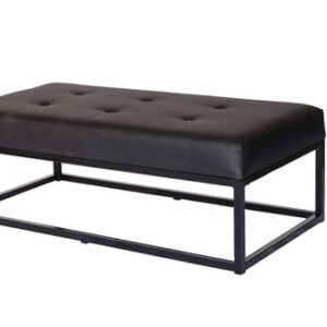 Black Oakland Long Ottoman