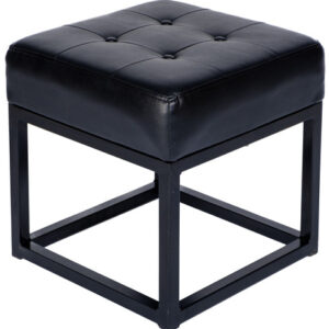 Black Oakland Singe Ottoman