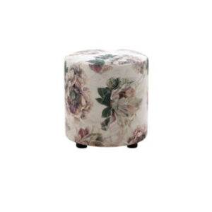 Eva Floral Single Round Ottoman