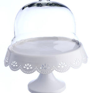 Glass Dome Treat Stand Medium
