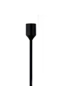 Black Dinner Candle Holder Small